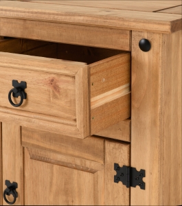 Image: 7104 - Corona 1 Drawer 1 Door Bedside cabinet
